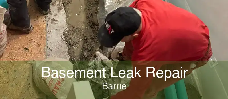Basement Leak Repair Barrie