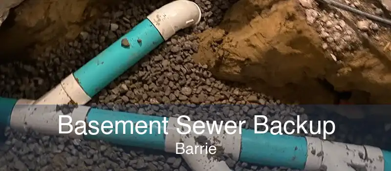 Basement Sewer Backup Barrie