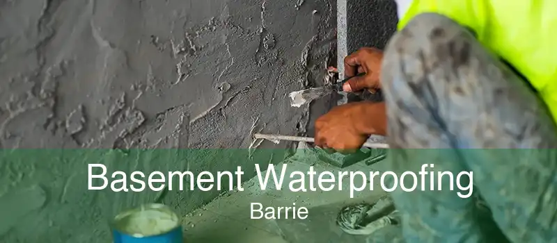 Basement Waterproofing Barrie