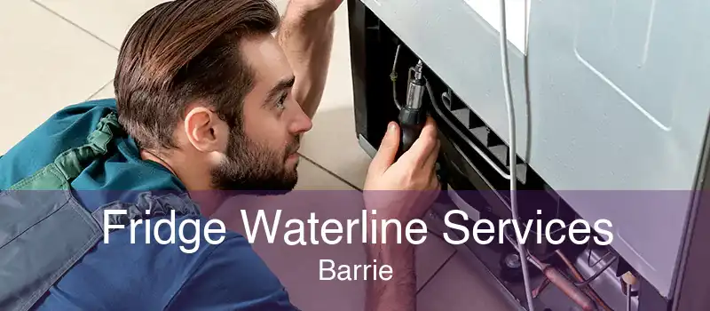Fridge Waterline Services Barrie
