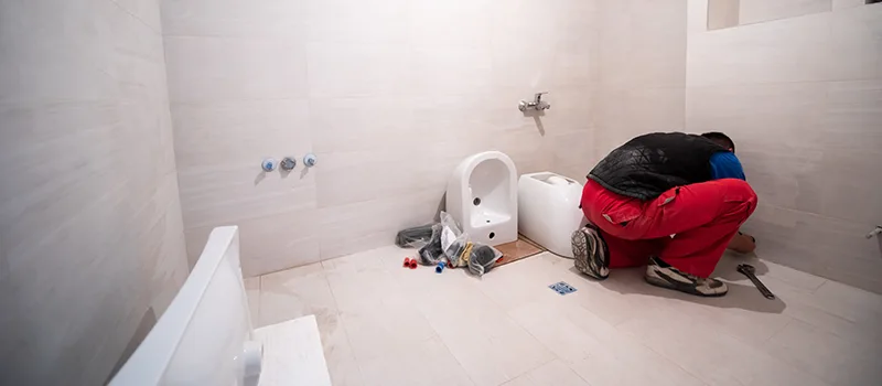 Basement Bathroom Shower Installation in Barrie