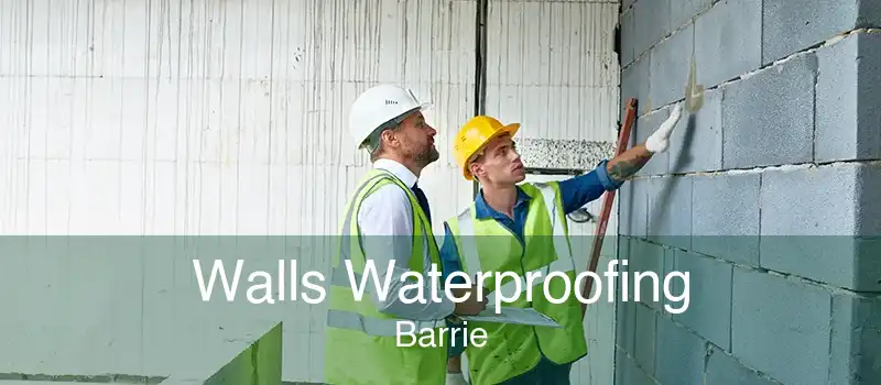 Walls Waterproofing Barrie