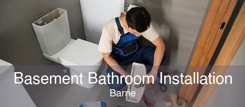 Basement Bathroom Installation Barrie